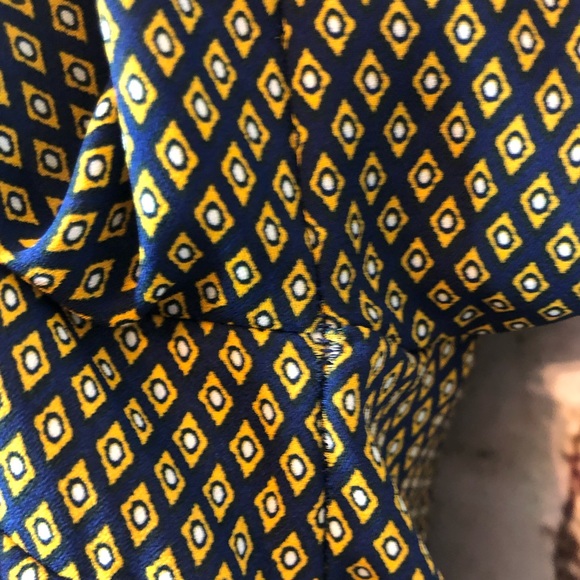 MERAKI Crisscross V-neck three quarter sleeve blouse keyhole detail back small - Picture 9 of 13